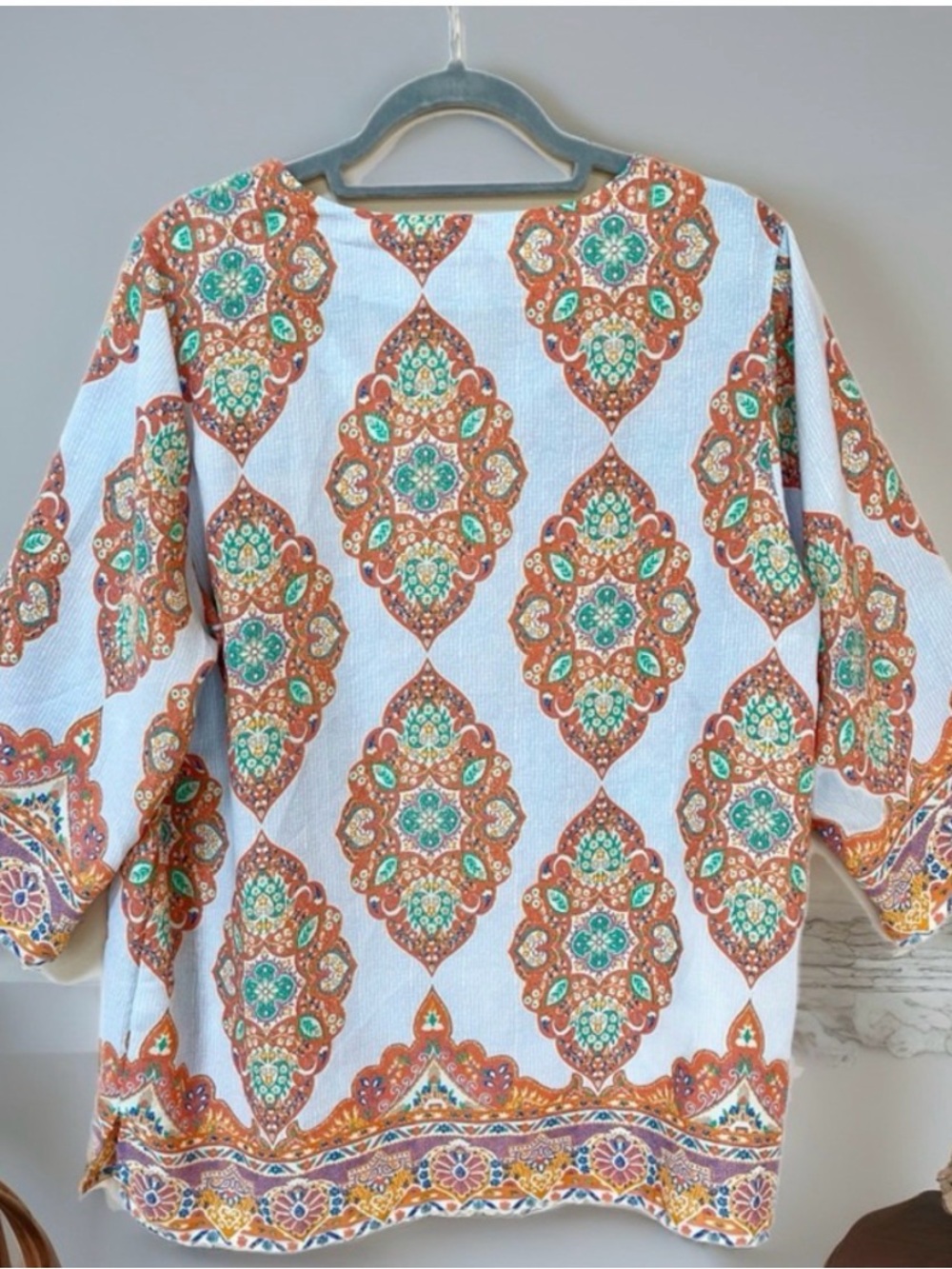Cynthia Rowley Boho Tunic Top - 1X - Picture 2 of 6